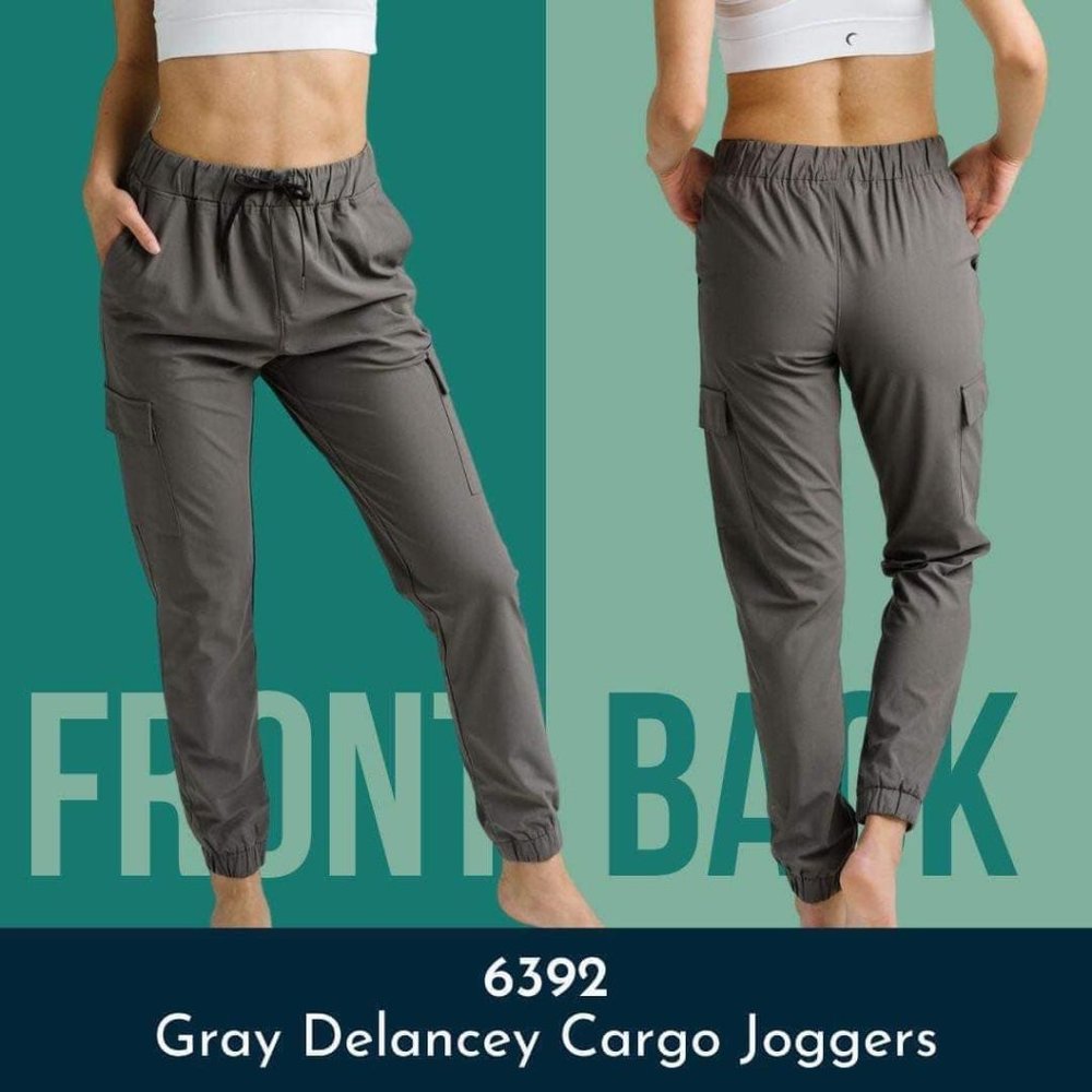 Zyia Gray Delancey Cargo Joggers sz M